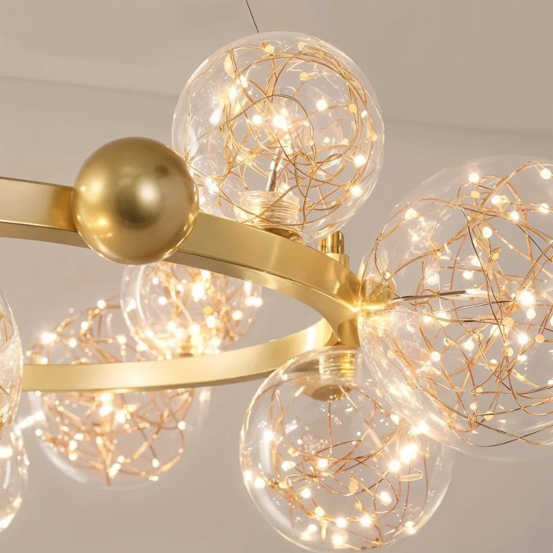Lunelle Glass Orb Chandelier