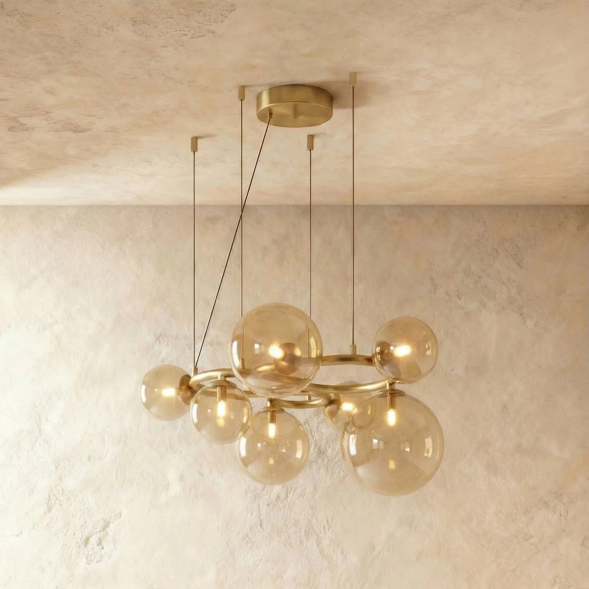 Orlena Glass Cluster Chandelier