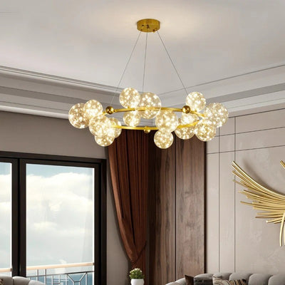 Lunelle Glass Orb Chandelier
