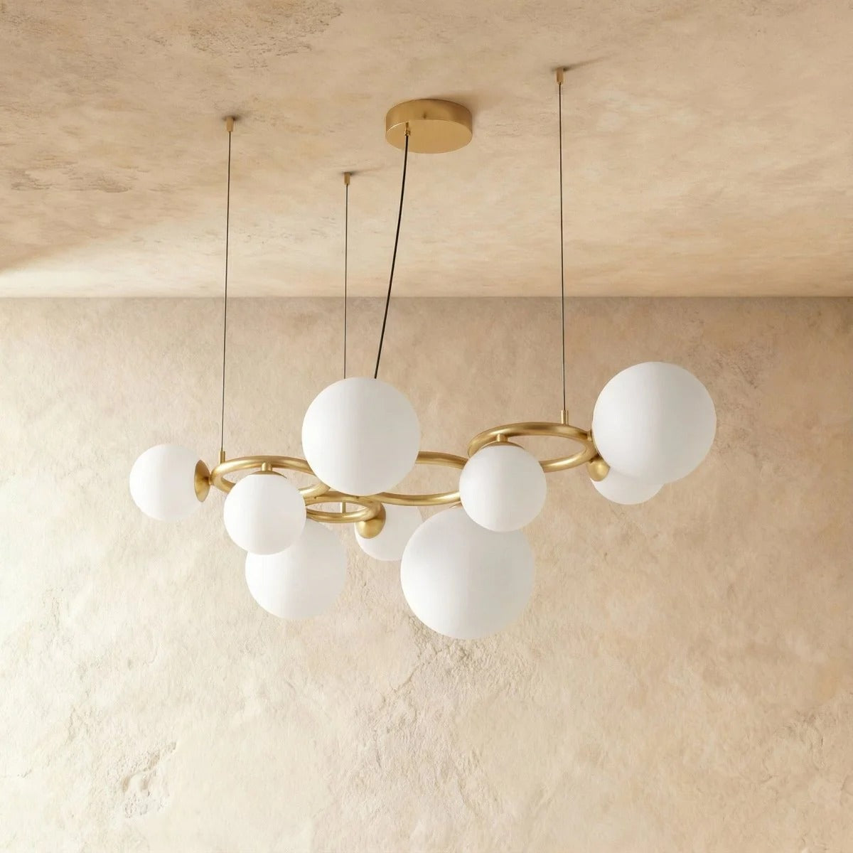 Orlena Glass Cluster Chandelier