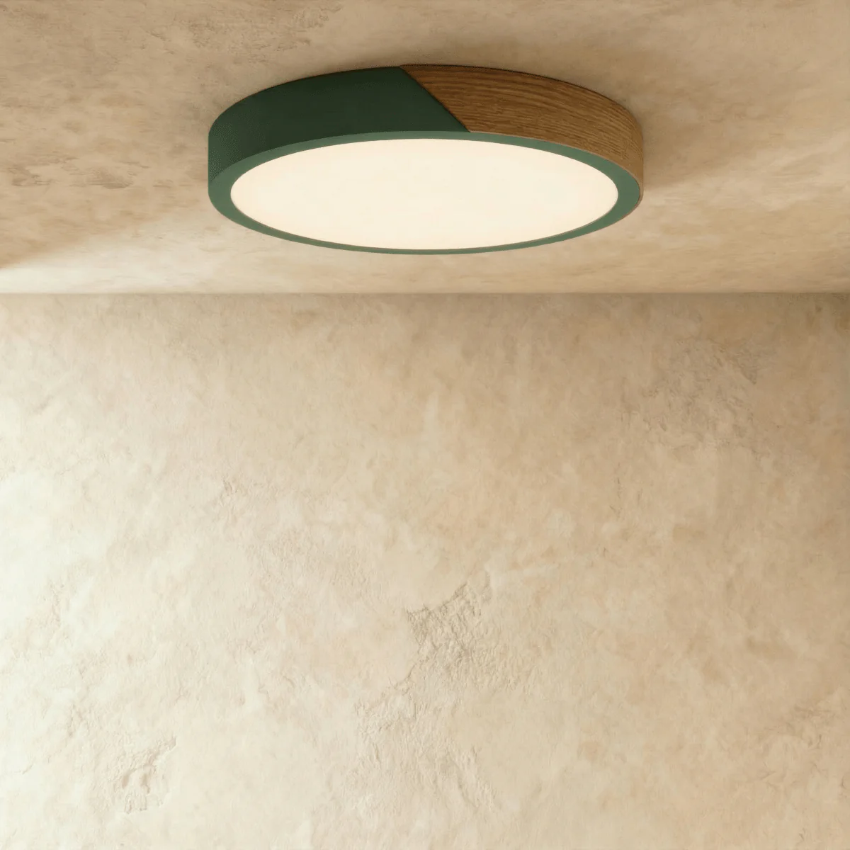 Nara ceiling light wall mounted setup