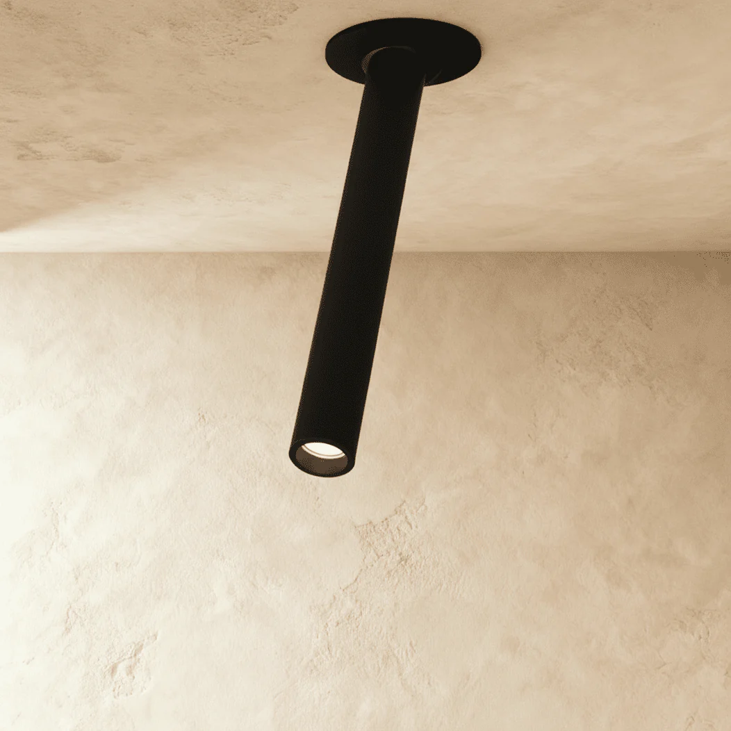 Vexo ceiling light linear form metal body