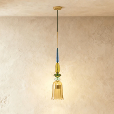 Vitra pendant light stained glass detail