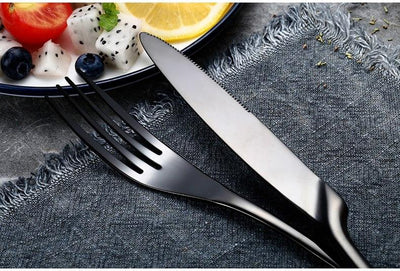 Aria Black Flatware