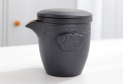 Takumi Portable Black Pottery Kung Fu Tea Set