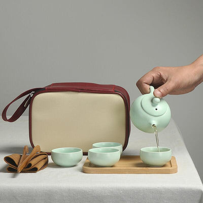 Shiori Portable Ceramic Kung Fu Tea Set