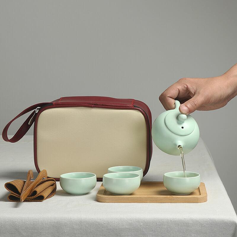Shiori Portable Ceramic Kung Fu Tea Set