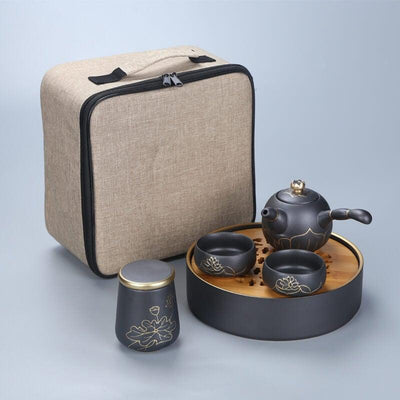 Ren Stoneware Travel Tea Set