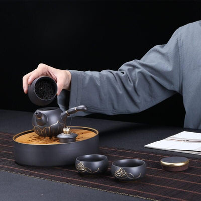 Ren Stoneware Travel Tea Set