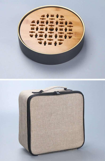 Ren Stoneware Travel Tea Set