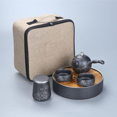 Ren Stoneware Travel Tea Set