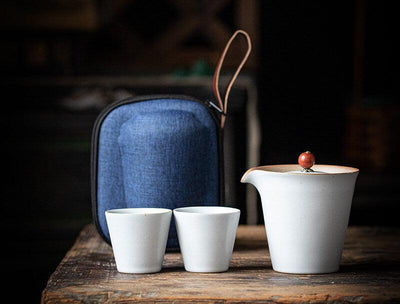 Saki Pottery Glaze Travel Tea Set - 3 pcs