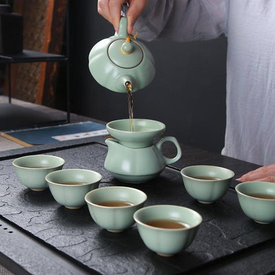 Rin Cellar Ceramic Tea Set