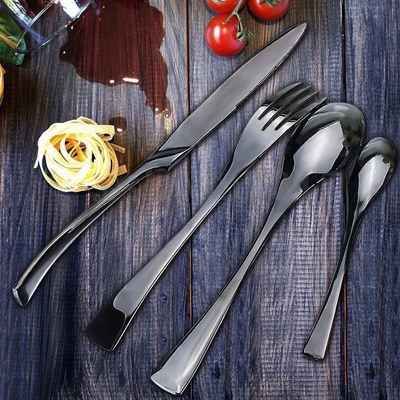 Aria Black Flatware