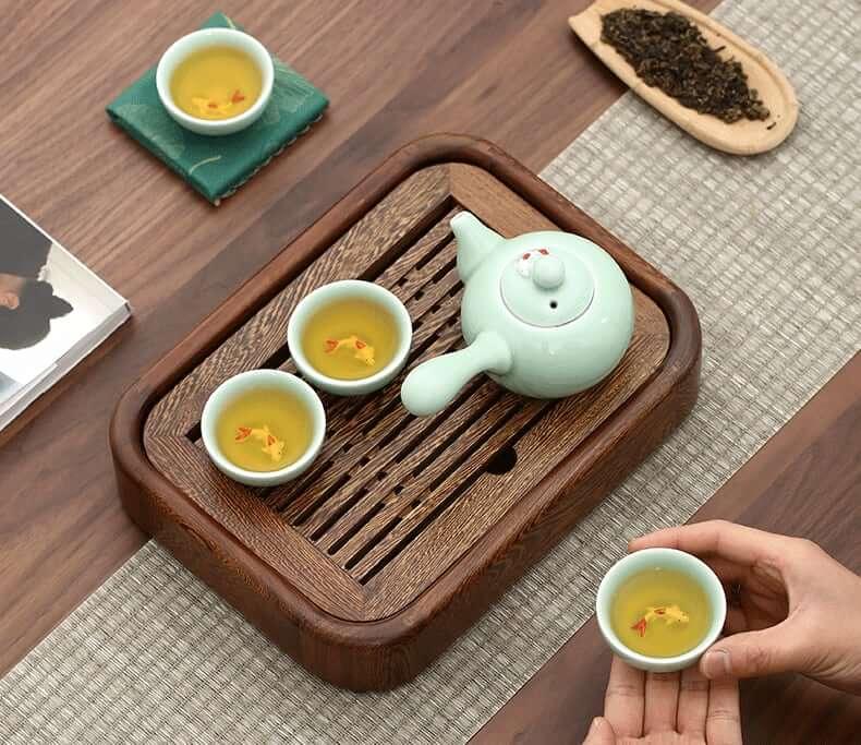 Riku Small Wenge Tea Tray Set
