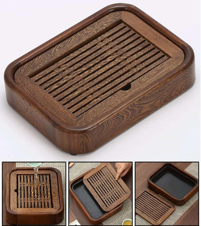 Riku Small Wenge Tea Tray Set